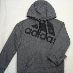 Adidas Womens Climawarm Pullover Hoodie Hooded Sweatshirt GRAY Size Medium (M)